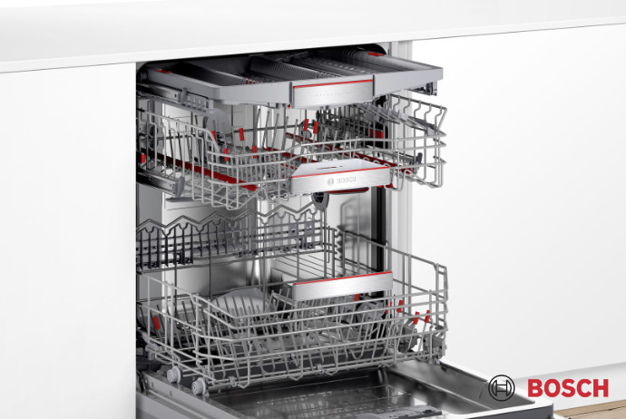 Bosch Teilintegrierter Geschirrspueler 60 cm Edelstahl SMI8YCS03E