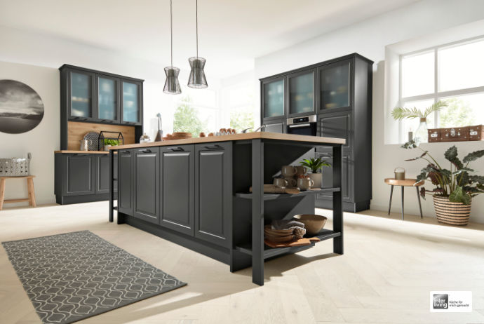 Interliving Einbauküche 3044 Graphit softmatt
