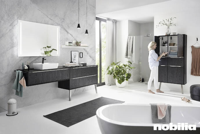 Nobilia Bad Structura schwarz