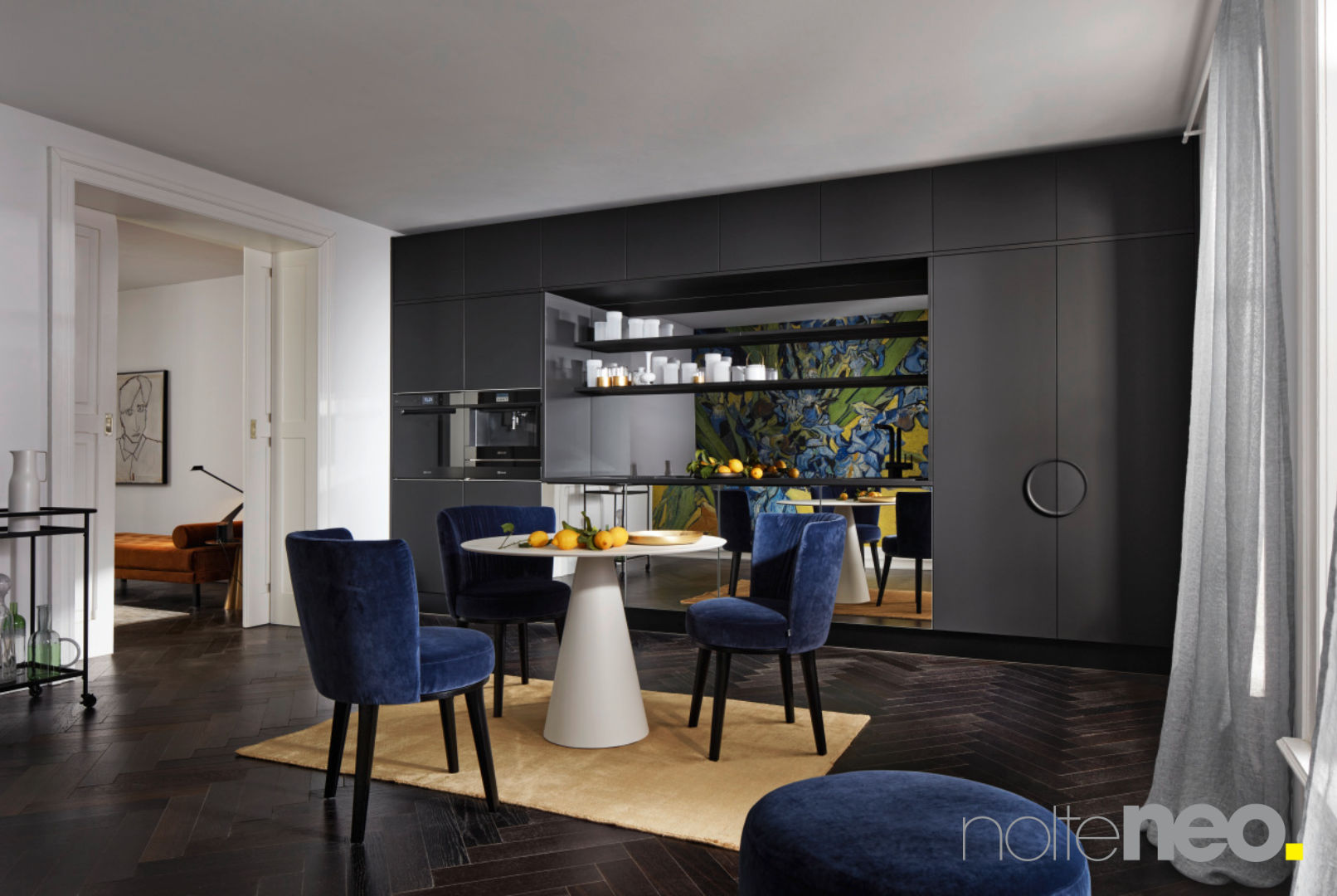 Nolteneo MIRROR Spiegel getönt Plus Schwarz softmatt